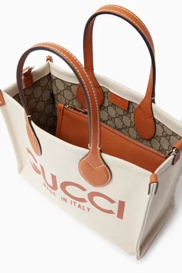 Gucci print tote bag clearance