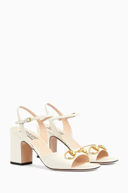 Gucci white heeled sandals online