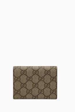 Gucci supreme wallet womens top