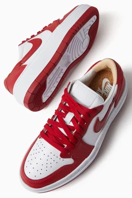 Buy Jordan Red Air Jordan 1 Elevate Low top Sneakers in Leather For Women Online Ounass UAE