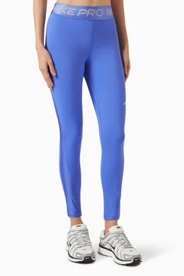 Buy Nike Blue Pro Dri Fit 7 8 Leggings For Women Online Ounass UAE