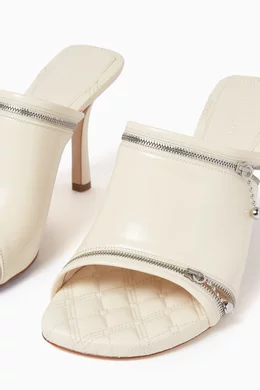 【関税込み】BURBERRY 'Peep' sandals Burberry - Peep leather sandals black - The Corner