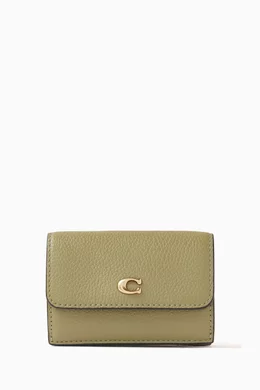 Coach green wallet clearance