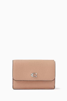 Coach small wallet pink best sale