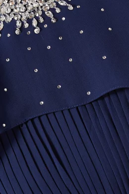 lipsy embellished pleat swing dress