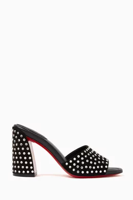 Buy Christian Louboutin Black Jane 85 Strass Mules in Calf Leather For Women Online Ounass UAE