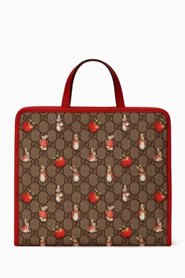 Buy Gucci Multicolour Peter Rabbit x Gucci Tote Bag in GG Supreme Canvas For Kids Online Ounass UAE
