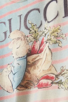 Buy Gucci Multicolour x Peter Rabbit Printed T shirt in Cotton For Baby Boys Online Ounass UAE