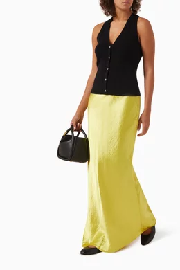 Yellow skirt maxi hot sale