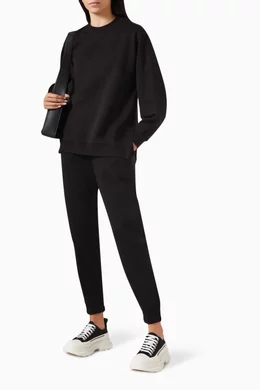 Moncler black sweatpants clearance
