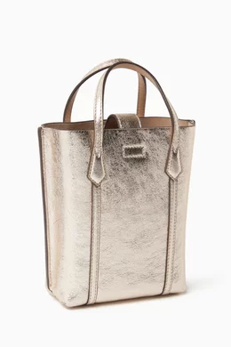 Buy Tory Burch Gold Mini Perry Tote Bag in Metallic leather For Women Online Ounass UAE