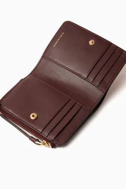Buy Tory Burch Red McGraw Bi Fold Wallet in Leather For Women Online Ounass UAE