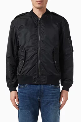 Buy Polo Ralph Lauren Black Ma1 Bomber Lined Field Jacket in Nylon For Men Online Ounass UAE