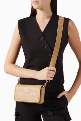 Buy Marc Jacobs Brown The Mini Crossbody Bag in Leather For Women
