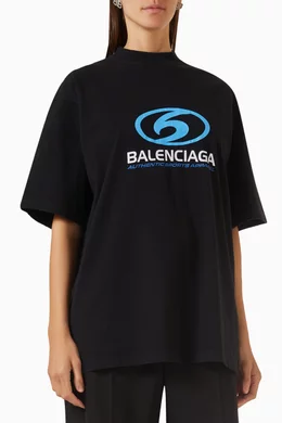 関税込【BALENCIAGA】Surfer Vintage コットンTシャツ Black BALENCIAGA(バレンシアガ) / AUTHENTIC SPORTS APPAREL/Surfer