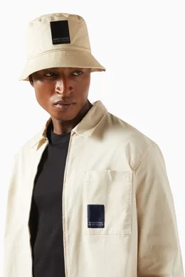 Buy Armani Exchange Neutral AX Logo Bucket Hat in Cotton For Women Online Ounass UAE