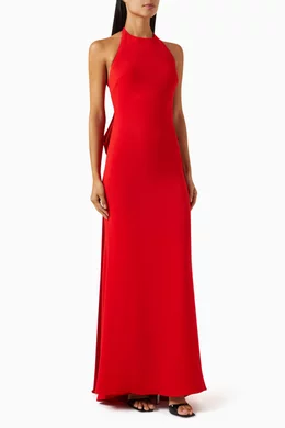 Badgley mischka red dress clearance