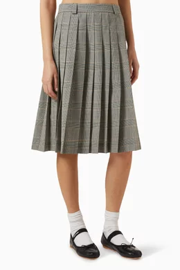 スカート MiuMiu | Prince of Wales check pleated skirt 18120352_38626911_1000.jpg