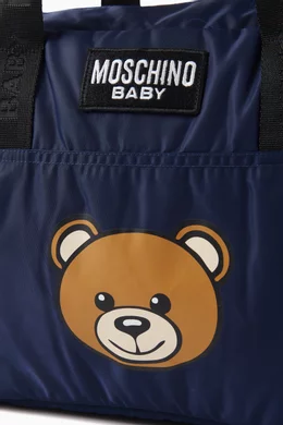 Buy Moschino Blue Teddy Bear Changing Bag For Kids Online Ounass UAE