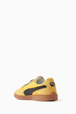 Buy Puma Yellow Super Team OG Sneakers in Mesh Suede For Men