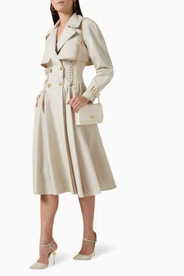 Elisabetta franchi trench coat deals