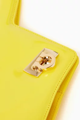Buy Ferragamo Yellow Wanda Tote Bag in Patent Leather For Women Online Ounass UAE