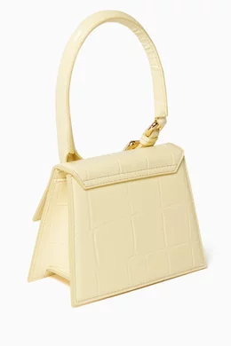 Yellow croc purse outlet