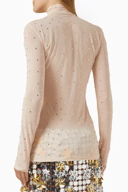 Embellished turtleneck outlet