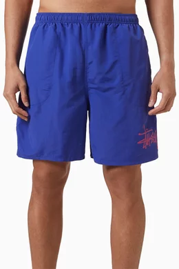 Buy Stussy Blue Big Basic Swim Shorts in Nylon For Men Online Ounass UAE