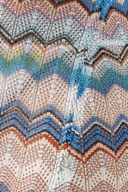 Buy Missoni Multicolour Micro Chevron Maxi Cover Up in Crochet