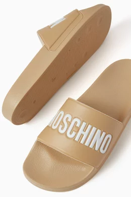 Moschino mens slides hot sale