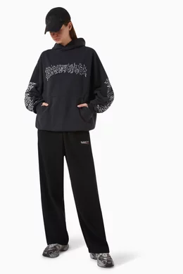【BALENCIAGA】DIY L OUTLINE HOODIE フーディ Balenciaga Black DIY Metal Outline Hoodie Balenciaga