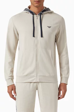 Emporio armani tape hoodie outlet
