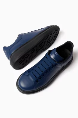 Navy blue alexander mcqueen sneakers sales