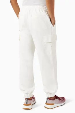 Buy Brunello Cucinelli White Cargo pocket Sweatpants in French Terry Nylon For Men Online Ounass UAE
