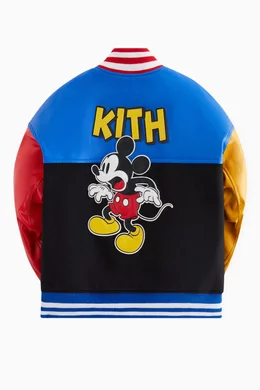 Buy Kith Multicolour x Disney Mickey & Friends Varsity Jacket in 
