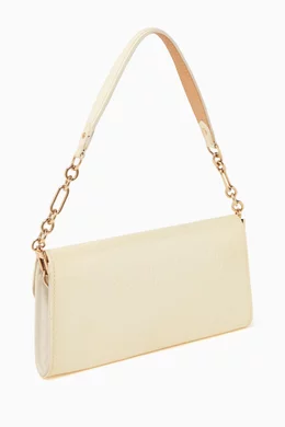Buy Louis Vuitton Pre Loved White Sunset Boulevard Clutch Bag in Vernis Leather For Women Online Ounass UAE