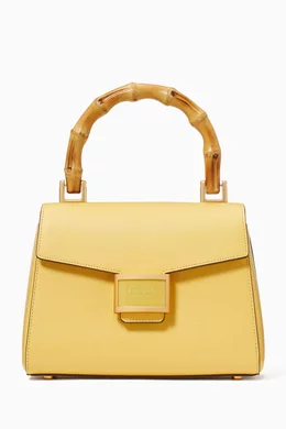 Yellow small handbag top