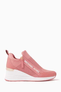 Leather Shoes Wedges Sneakers Michael Kors Wedges Pink Buy Michael
