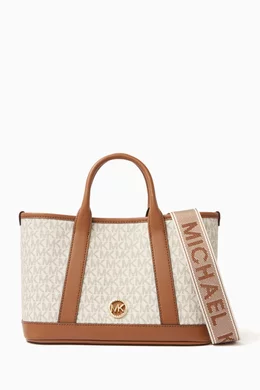 Buy Michael Kors Neutral Small Luisa Tote Bag in Coated Canvas For Women Online Ounass UAE