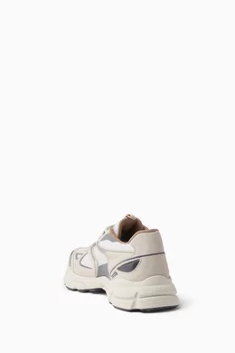 Buy Axel Arigato Neutral Marathon Runner Sneakers in Leather For