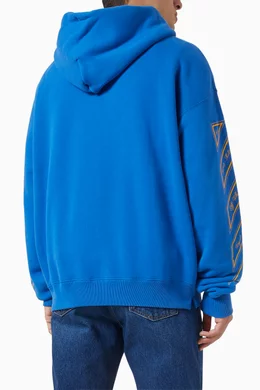 Off white blue hoodie mens outlet