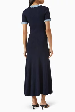 sandro alecia ribbed midi dress Alecia Dress by Sandro