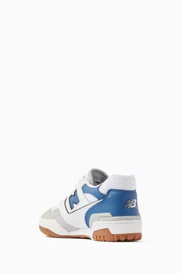 Buy New Balance Blue BB550 Low top Sneakers in Leather Mesh For Men Online Ounass UAE