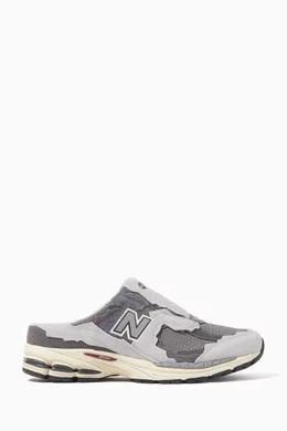 Buy New Balance Grey 2002 Mule Sneakers in Suede Mesh For Men Online Ounass UAE