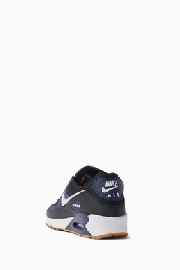 Navy blue leather air max 90 sales