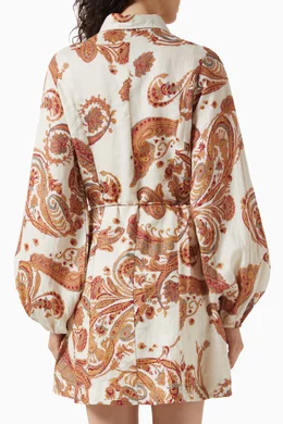 Buy Faithfull The Brand Multicolour Rae Mini Dress in Linen For Women  Online | Ounass UAE