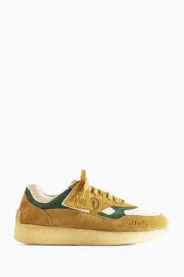 Buy Kith Yellow Clarks Original 8th St Lockhill Sneakers in Suede For Men Online Ounass UAE