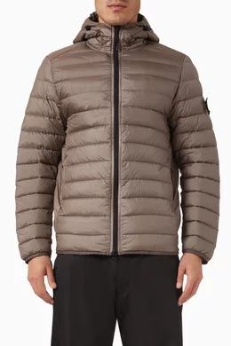 Stone island nylon hooded jacket cheap