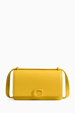 Yellow coach crossbody bag top